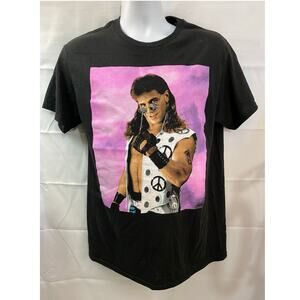 Men's Ripple Junction  Black shawn michaels studio portrait T-Shirt size Medium